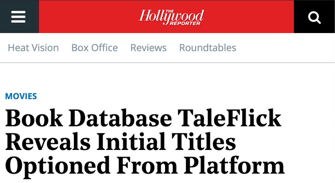 Book Database TaleFlick Reveals Initial Titles Optioned From Platform